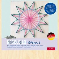PEBARO NB11 - Nagelbild Stern I, Fadenbild, 20x20cm, Bastelset PEBARO NB11 - Nagelbild Stern I, Fadenbild, 20x20cm, Bastelset von Peter Bausch GmbH & Co. KG