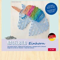 PEBARO NB9 - Nagelbild Einhorn, 20x20cm, Bastelset PEBARO NB9 - Nagelbild Einhorn, 20x20cm, Bastelset von Peter Bausch GmbH & Co. KG