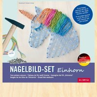 PEBARO NB9-SET - Nagelbild-Set Einhorn, Fadenbild, 20x20cm, Bastelset PEBARO NB9-SET - Nagelbild-Set Einhorn, Fadenbild, 20x20cm, Bastelset von Peter Bausch GmbH & Co. KG