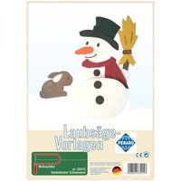 Pebaro - Laubsägevorlage Kantenhocker Schneemann von PEBARO