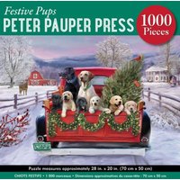 Festive Pups 1000-Piece Jigsaw Puzzle Festive Pups 1000-Piece Jigsaw Puzzle von Peter Pauper Press