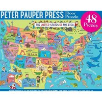 USA Map Kids' Floor Puzzle von Peter Pauper Press