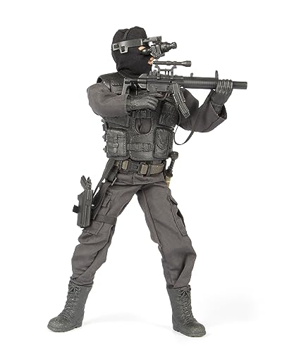 Peterkin 74714 World Peacekeepers Navy Seal Night Ops Action Figure & Accessories Sturmhaube Actionfigur, Schwarz, M von Peterkin