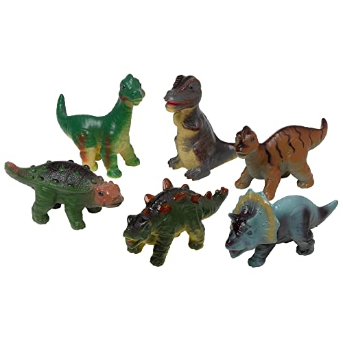 Peterkin 9170 Dinosaur Baby Dinosaurier Soft Touch Spielset, Mehrfarbig, M von Peterkin