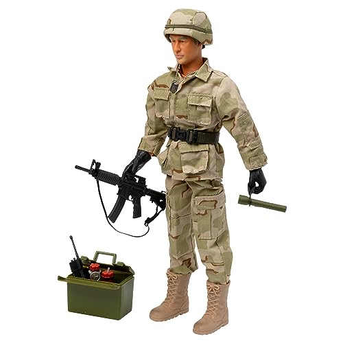 Peterkin World Peacekeeper Actionfigur und Zubehör, 30,5 cm großer EOD-Techniker, Maßstab 1:6, Actionfiguren und Zubehör, ab 3 Jahren, Tarnfarben von Peterkin