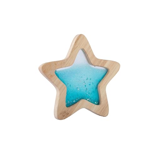 Petit Boum Sensorischer Stern Flow Star Holz - Stern, Pailletten, Fluiden, Holzrahmen - TOYS_AND_GAMES - Unisex - Little Kid, Toddler von PETIT BOUM