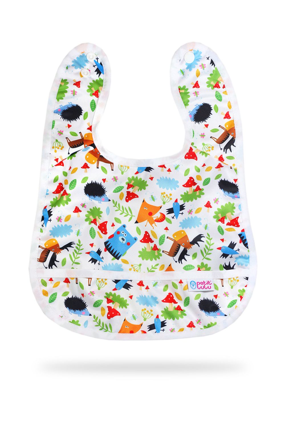 Petit Lulu Lätzchen mit Auffangtasche - Crazy Animals Petit Lulu Lätzchen mit Auffangtasche - Crazy Animals von Petit Lulu