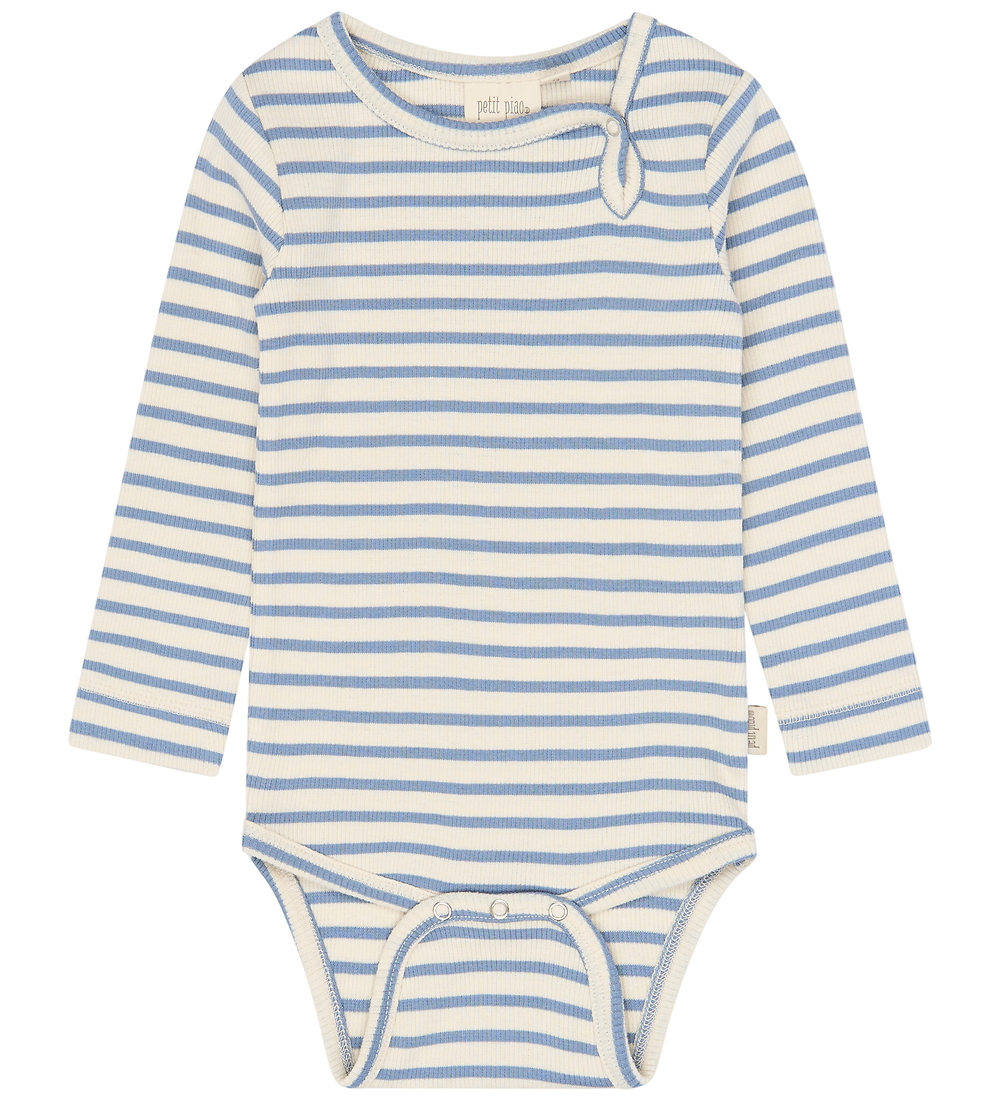 Petit Piao Body l/ä - PPSky - Stonewash Striped - Petit Piao - 74 - Body L/Ä Petit Piao Body l/ä - PPSky - Stonewash Striped - Petit Piao - 74 - Body L/Ä von Petit Piao