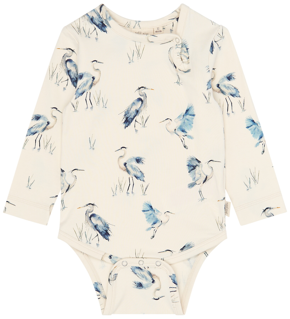 Petit Piao Body l/ä - PpStar - Eggnog Heron Aop - Petit Piao - 74 - Body L/Ä Petit Piao Body l/ä - PpStar - Eggnog Heron Aop - Petit Piao - 74 - Body L/Ä von Petit Piao