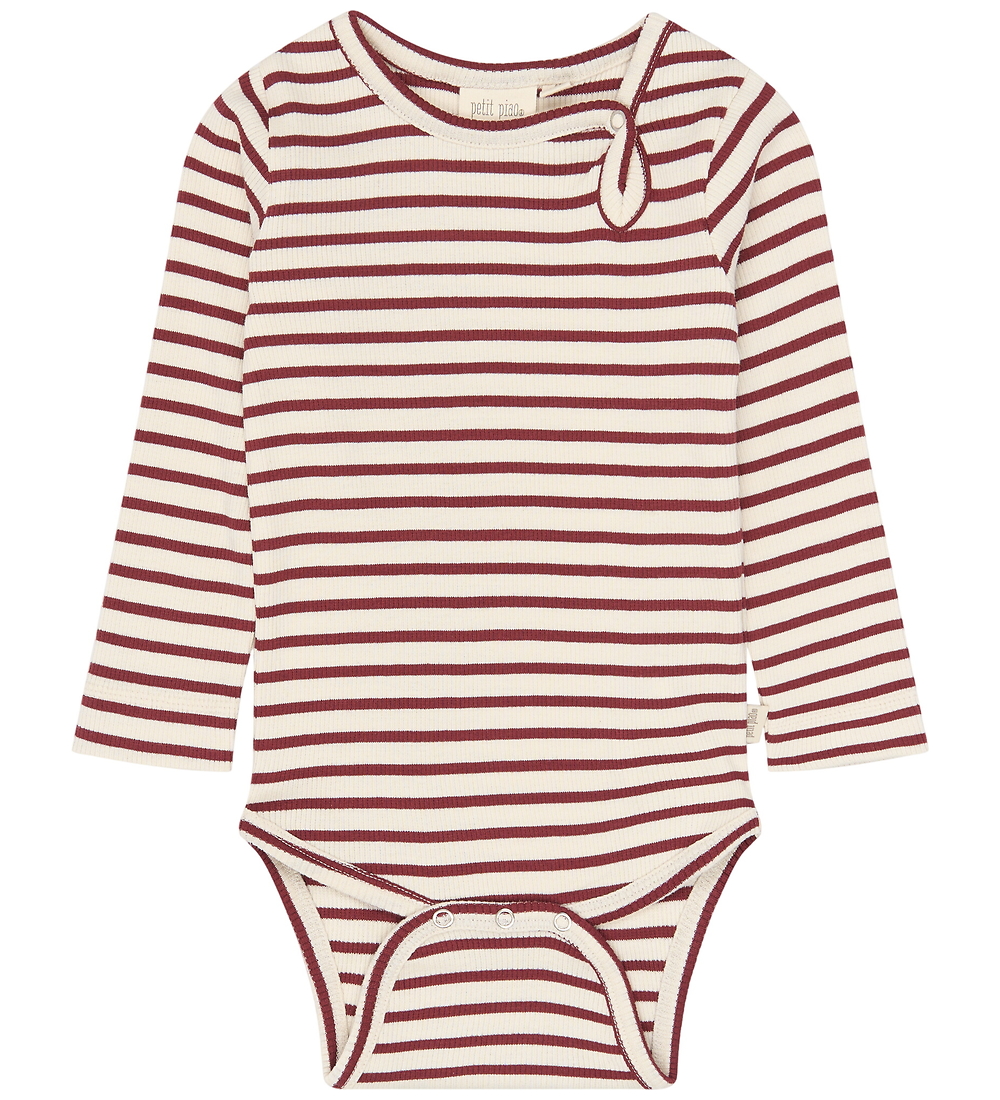 Petit Piao Body l/ä - Rib - PpSky - Syrah Striped - Petit Piao - 74 - Body L/Ä Petit Piao Body l/ä - Rib - PpSky - Syrah Striped - Petit Piao - 74 - Body L/Ä von Petit Piao