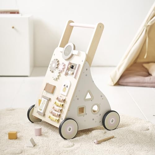 Petite Amélie ® Laufwagen Mit Activity-Board | Einhorn Lara | Weiss & Rosa von Petite Amélie