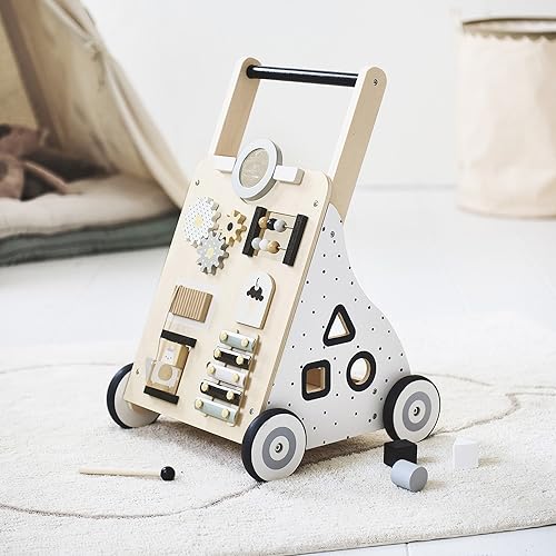 Petite Amélie ® Laufwagen Mit Activity-Board | Weiss & Schwarz von Petite Amélie