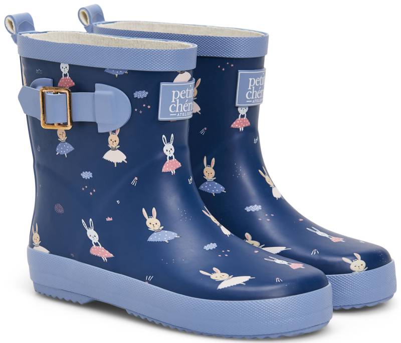 Petite Chérie Atelier Belle Gummistiefel, Ballerina Bunny Blue, 25, Kindergummistiefel, Kinderstiefel, Gummistiefel kinder, Kids von Petite Chérie Atelier