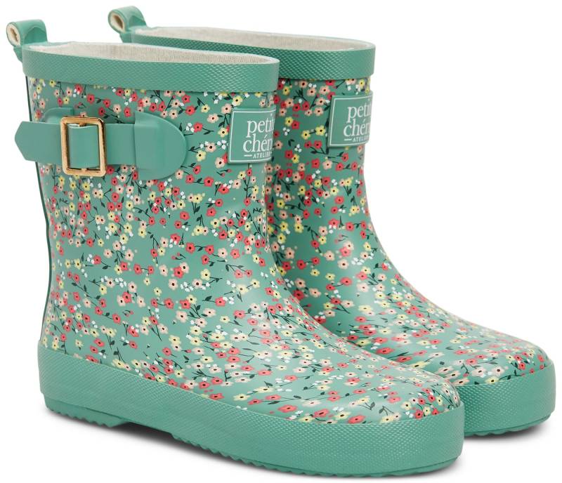 Petite Chérie Atelier Belle Gummistiefel, Happyflower, 27, Kindergummistiefel, Kinderstiefel, Gummistiefel kinder, Kids von Petite Chérie Atelier