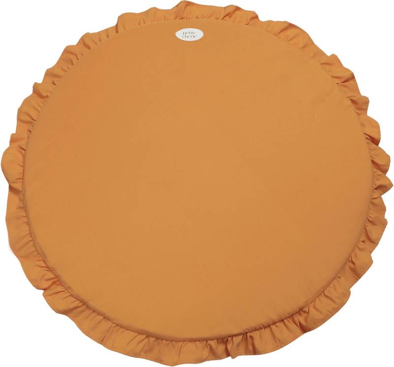 Petite Chérie Spielteppich rund mit Rüschen, 80 cm, Butterscotch von Petite Chérie