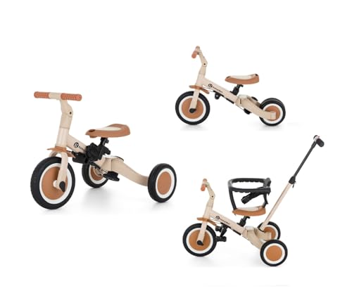 Petite&Mars Multifunktionales 5-in-1-Dreirad Turbo * Fahrrad * Dreirad * Laufrad * Rutschauto * Lauflernfahrzeug (Desert Sand) von Petite&Mars