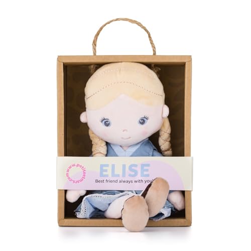 Petite&Mars Sophie Max Elise Hannah * Stoffpuppe * Kuschelpuppe * Weichpuppe * Textilpuppe * Plüschpuppe * Püppchen * Puppi * kleine Puppe * Puppenkind * Spielfigur (Elise) von Petite&Mars