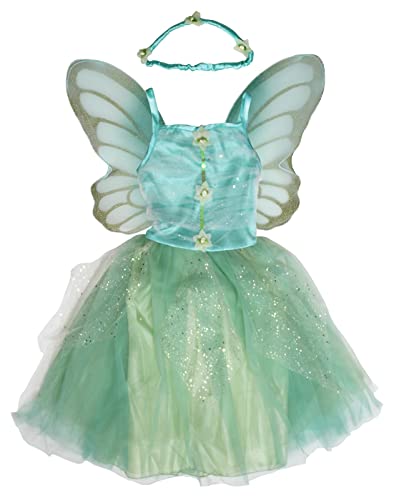 Petitebelle Fee Kostüm Kleid 1-10J (Minzgrün, 6-8 Jahre) von Petitebelle