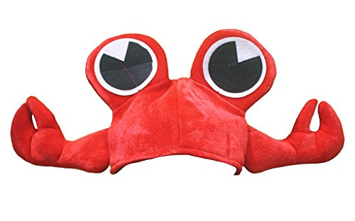 Petitebelle Halloween-Kostüm Tiere Hut Unisex-Kleidung Freie Größe Einheitsgröße Rot Crab von Petitebelle