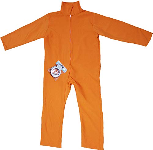 Petitebelle Orange Gefangenenkostüm Kinder Kleid (5-10 Jahre, Orange) von Petitebelle