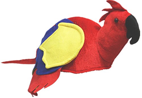 Petitebelle Red Parrot Soft Hat Unisex Costume Free Size (Red) von Petitebelle