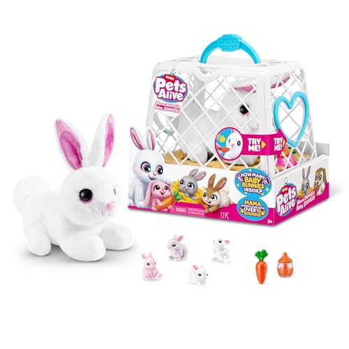 Pets Alive Mama Bunny & Baby Surprise, Series 1, Electronic Pet for Girls, Mail Box von Pets Alive