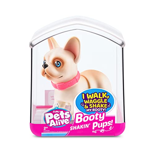 Pets Alive Booty Shaking Pups, Popo wackelnde Welpen, batteriebetriebenes Roboterspielzeug, 2er-Pack: Bulldogge und Dackel von Pets Alive