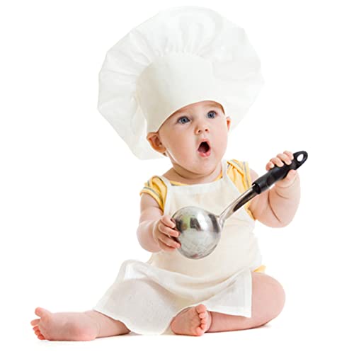 Petyoung Neugeborenes Baby Fotografie Prop Baby Koch Kostüm Hut Schürze Outfit für Jungen Und Mädchen von Petyoung