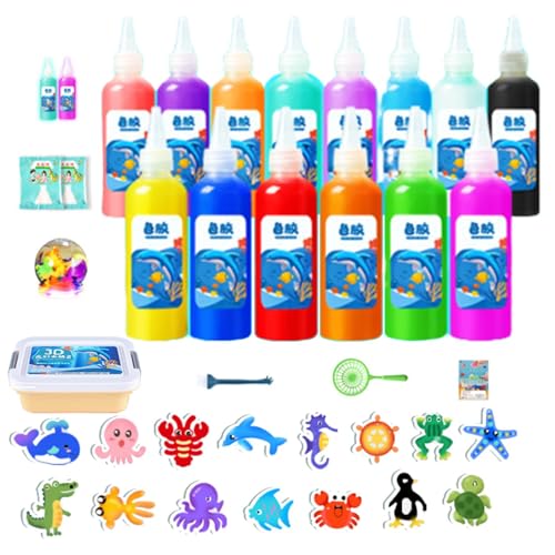 3D Aqua Fairy Creature Kinder Magic Water Elves Toy Kit, DIYs Magisches Wasser Gel Perle Sensorisches Spielzeug, Handgemachtes Magisches Wassergel Kreativ Kit, Magisches Wasserelfen Spielzeug Kit von Peufcmi