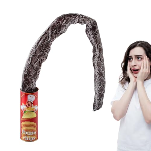 Peufcmi Aprilscherze, Kartoffelchip-Schlangenstreich - Realistische Kartoffelchip-Schlange kann überraschen,Halloween-Witzspielzeuge, ängstliche und urkomische Knebeldosenstreiche für Peufcmi Aprilscherze, Kartoffelchip-Schlangenstreich - Realistische Kartoffelchip-Schlange kann überraschen,Halloween-Witzspielzeuge, ängstliche und urkomische Knebeldosenstreiche für von Peufcmi