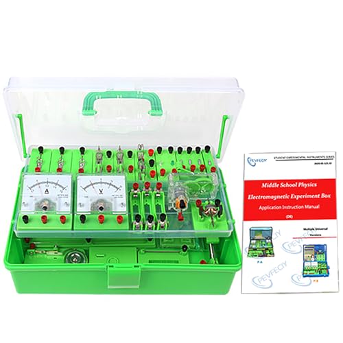 Pevfeciy Circuit Experiments Science Kit,STEM Physik Elektrizität und Elektrische Magnetismus Experimentierkasten für den Exploration und Unterricht zu Elektromagnet & einfache Schaltung,Lernspielzeug von Pevfeciy