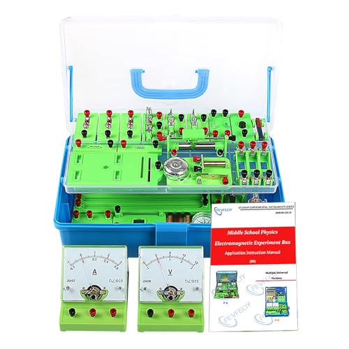 Pevfeciy Physik Experimentierkasten Elektrische Schaltung Lernkit,DIY Basic Electric Circuit Experimente für Learning Starter Set für Junior,Senior Schüler Elektromagnetismus Exploration und Lehre von Pevfeciy