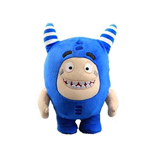 Niedliches Oddbods Plüschtier 18cm,Oddbods Plüschtier Cartoon Cartoon Puppe Puppe Maschinengreifmaschine Puppe,Oddbods Plüschtier Puppen Animation Schatz des Soldaten Weiche Stofftierpuppe für Kinder von Pewell