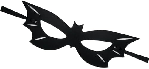 Schwarze Augenmaske, Fledermausmasken, halbes Gesicht, Maskerade-Maske für Damen, Mädchen, Cosplay, Maske für Halloween, Karneval, Party, Kostümzubehör von Peysaitr