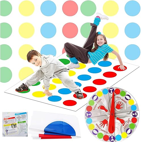 Twisting Spiele, Twisting Spiele, Twisting Game für Kinder & Erwachsene, Balance Floor Spiel Pad mit Spielmatte, Lustige Spiele für die Familie Interaktion, Team Game, Partyspiel von Peysaitr