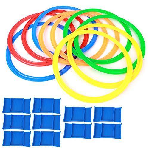 Hoops Kunststoff-Geschwindigkeitsringe, 10-teiliges Spielset, Durchmesser 29 cm, für Outdoor-Übungen für von Phefop