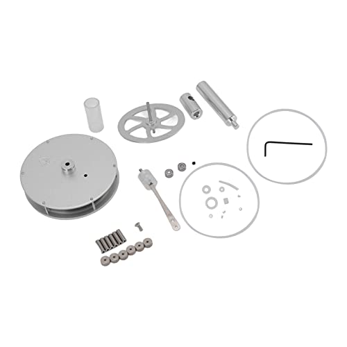 Modellbausatz für Niedertemperatur-Stirlingmotoren, Aluminium, Physikalischer Experimentalmotor, Exquisites und Stilvolles Design, Einfach zu Montieren, Lernspielzeug für von Phefop