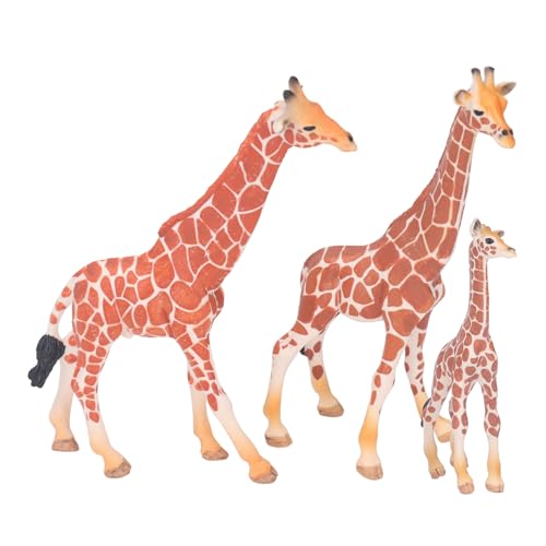 Phefop Hochsimulations-Giraffe-Figurensammlung, Kreative Giraffen-Familien-Actionfiguren für Diejenigen, die die Fähigkeit Zum Bauen Haben, PVC-Material von Phefop