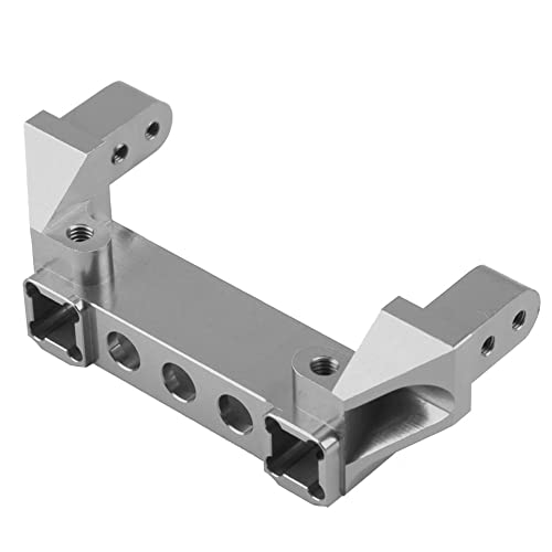 Robuste Heckstoßstangenhalterung aus Aluminiumlegierung für -4 RC Crawler Car, Stabile Leistung, Silberne Farboption (F8237T Titangrau) von Phefop