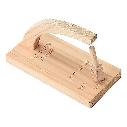 Schwingender Entscheidungsträger mit Magnetischem Pendel, Einzigartige Tischdekoration aus Holz für Chefs, Unentschlossene Menschen, Tolle Geschenke für das Büro (B) von Phefop