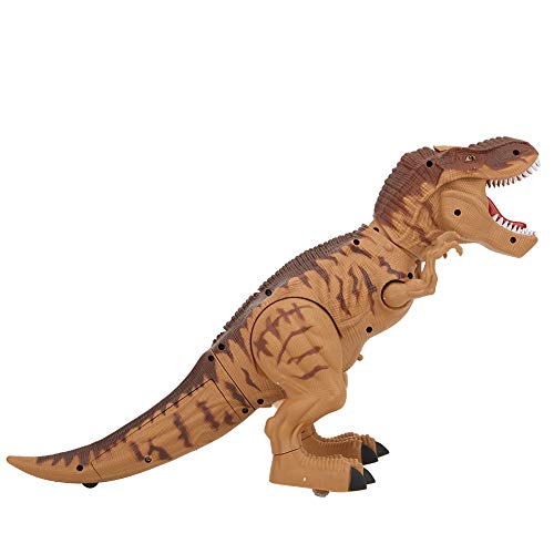 Simuliertes Flammennebelspray Elektro T-Rex Dinosaurier-Spielzeug, Feuerspeiender Laufender Tyrannosaurus Rex, Eier legen, Brüllende Geräusche, Leuchtende Augen blau) (Spray von Phefop