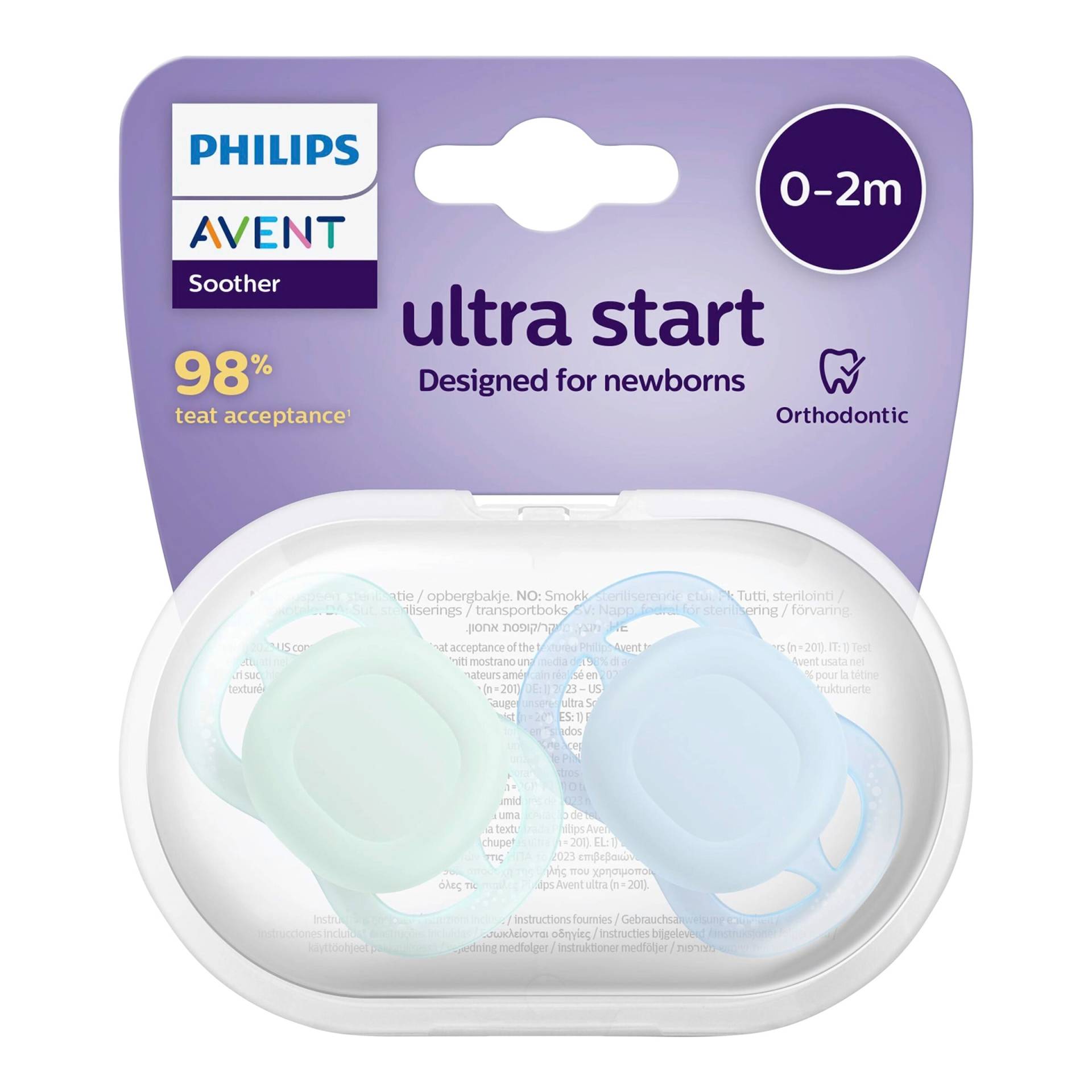 Philips Avent 2er-Pack Schnuller ultra start, 0-2M Philips Avent 2er-Pack Schnuller ultra start, 0-2M von Philips Avent