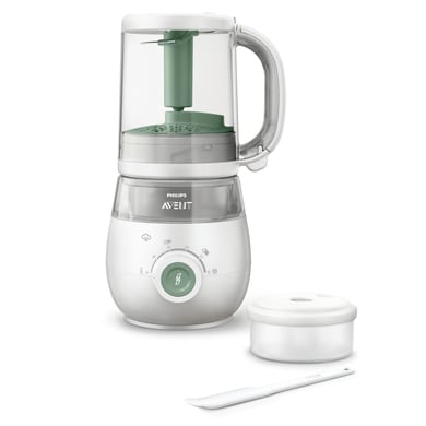 Philips Avent 4-in-1 Babynahrungszubereiter Dampfgarer und Mixer SCF885/01 in grün von Philips Avent