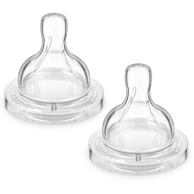 Philips Avent Anti-Kolik Klassik+ Sauger für Flasche SCF631/27, für Neugeborene ab der Geburt, 2 Stück von Philips Avent