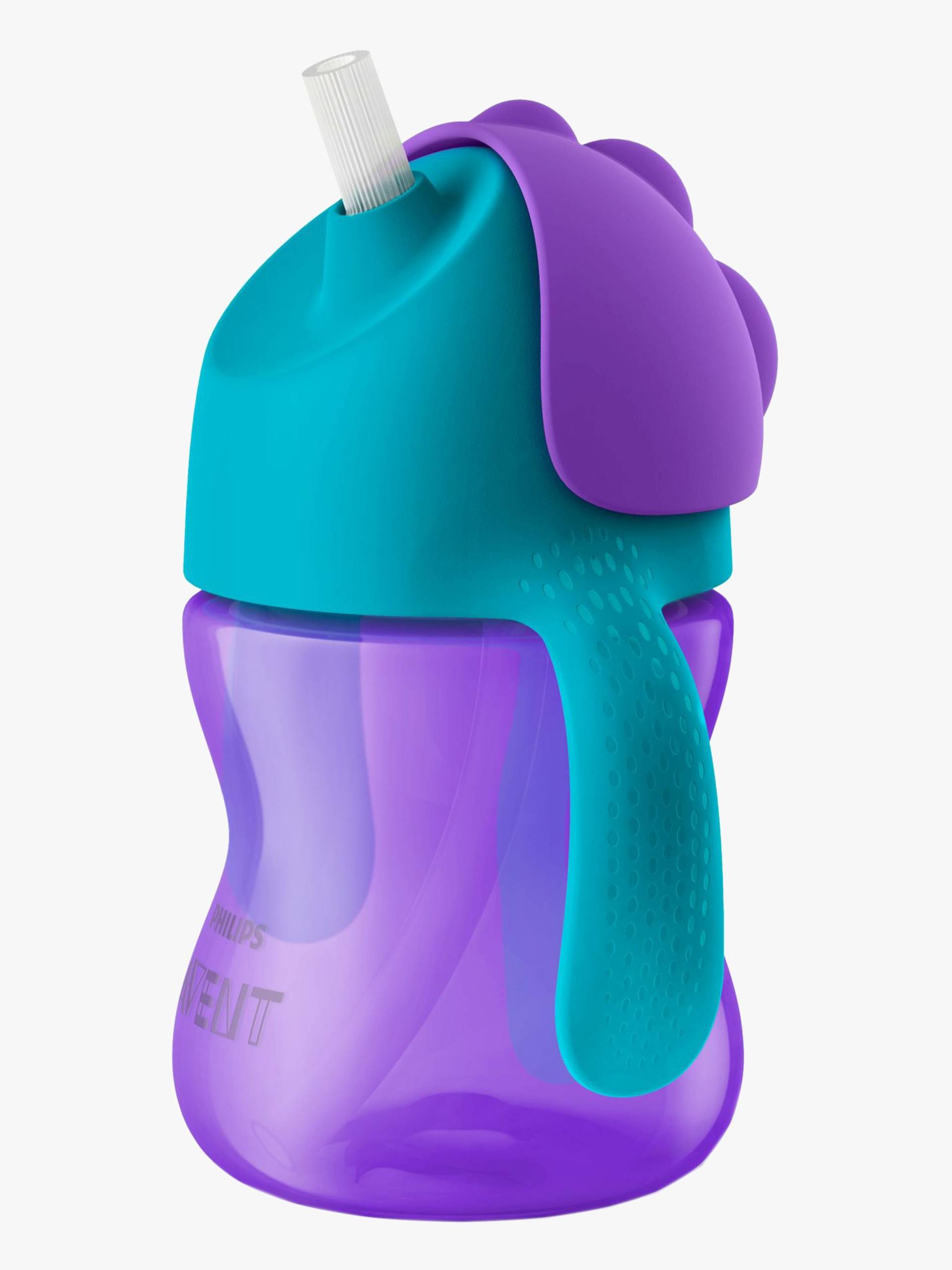 Philips Avent Becher mit Strohhalm und Griff 200ml, Lila/Türkis Philips Avent Becher mit Strohhalm und Griff 200ml, Lila/Türkis von Philips Avent
