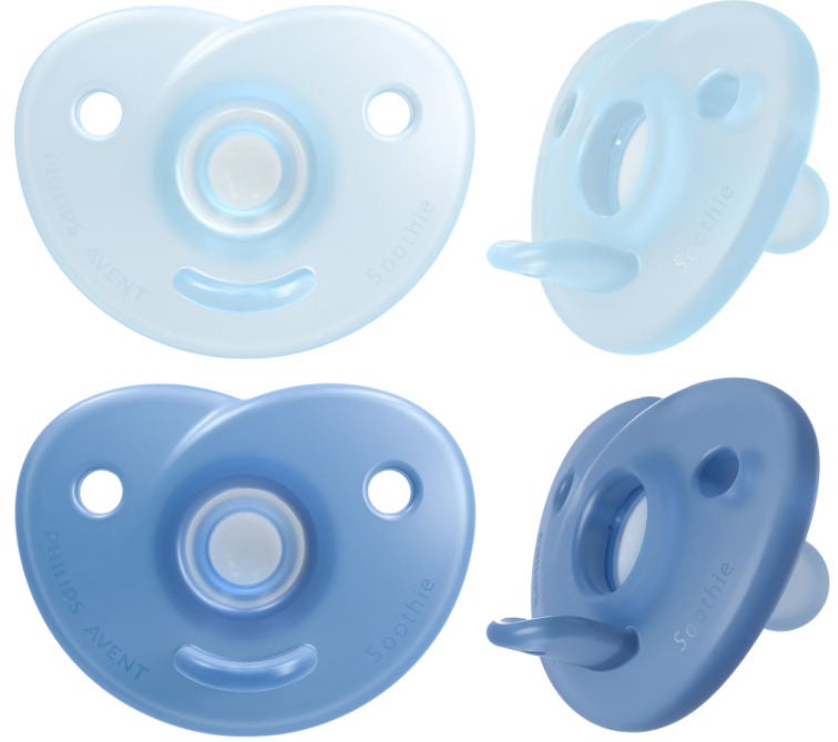 Philips Avent Curved Soothie 0-6 M, Blau von Philips Avent