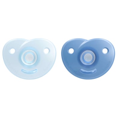 Philips Avent Schnuller Soothie SCF099/21 0-6m in blau inklusive Stericase, 2 Stück von Philips Avent