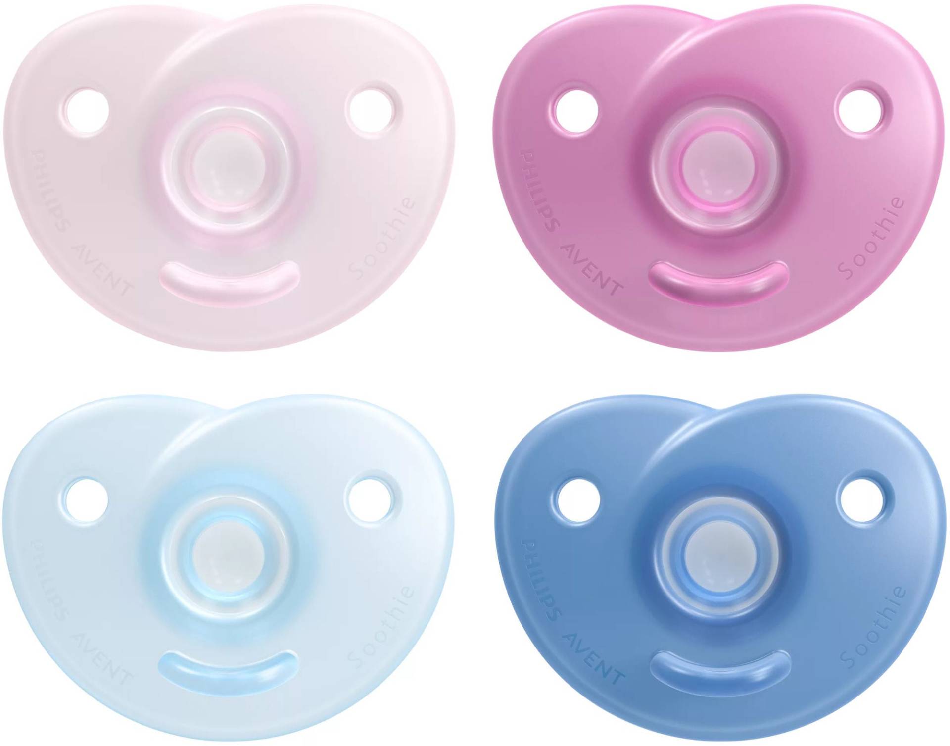 Philips Avent Soothie Schnuller 0-6 Monate, Rosa/Blau von Philips Avent