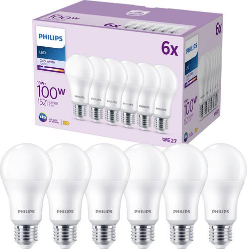 Philips Lighting 9290023069 LED EEK E (A - G) E27 Glühlampenform 13W = 100W Neutralweiß (Ø x L) 6 von Philips Lighting