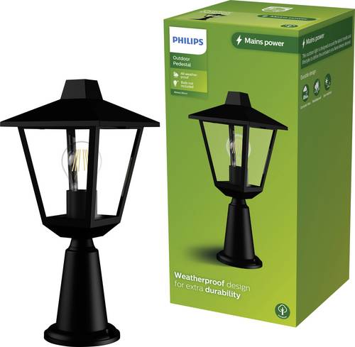 Philips Lighting 929004141501 Kinno Außenstandleuchte E27 Schwarz von Philips Lighting